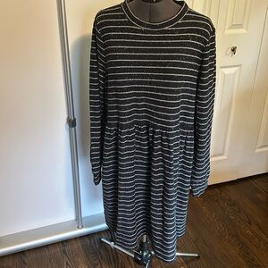 NWT Long sleeved striped dress by LOFT Size XL